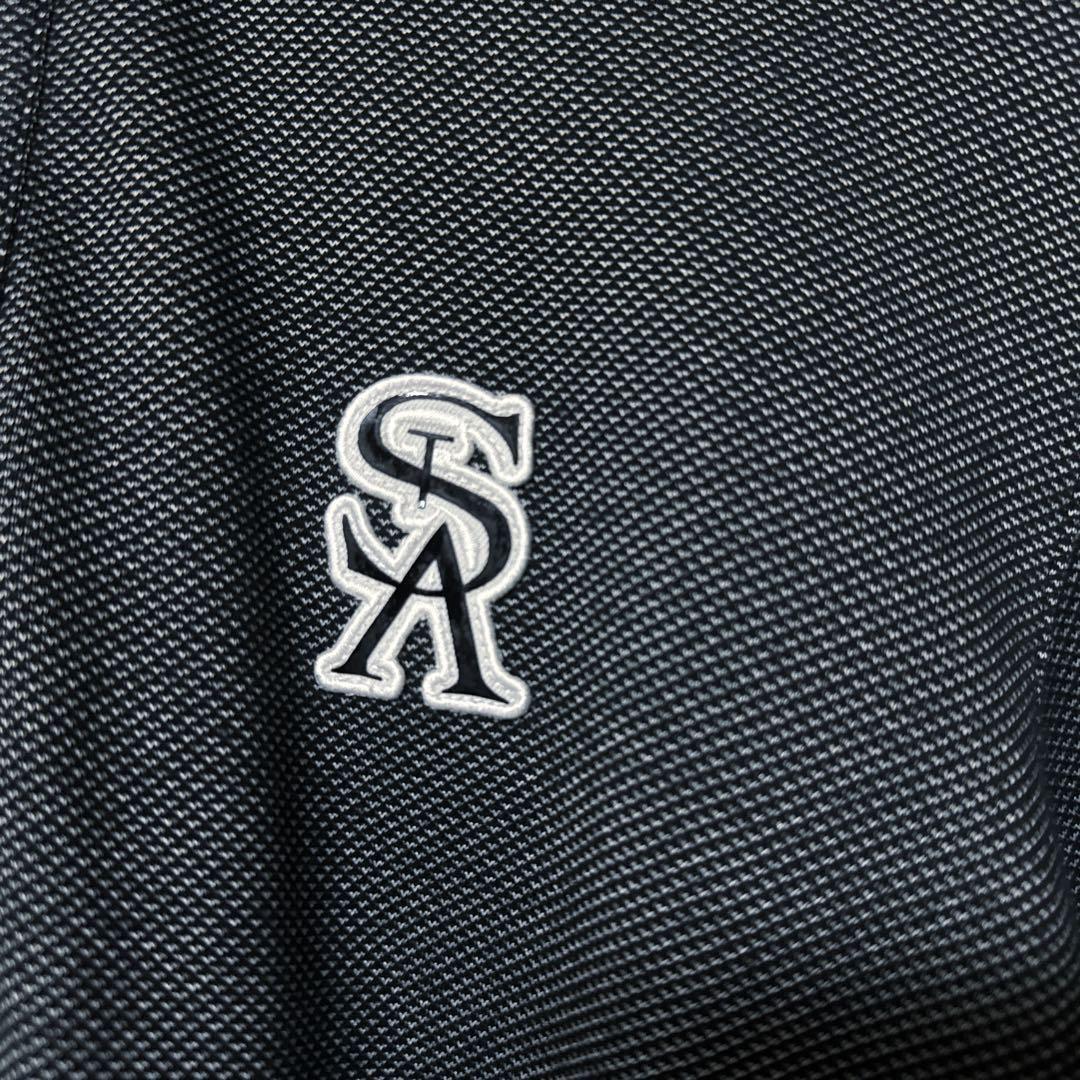 St ANDREWS セントアンドリュース ロゴ ポロシャツ 長袖 ゴルフウェア