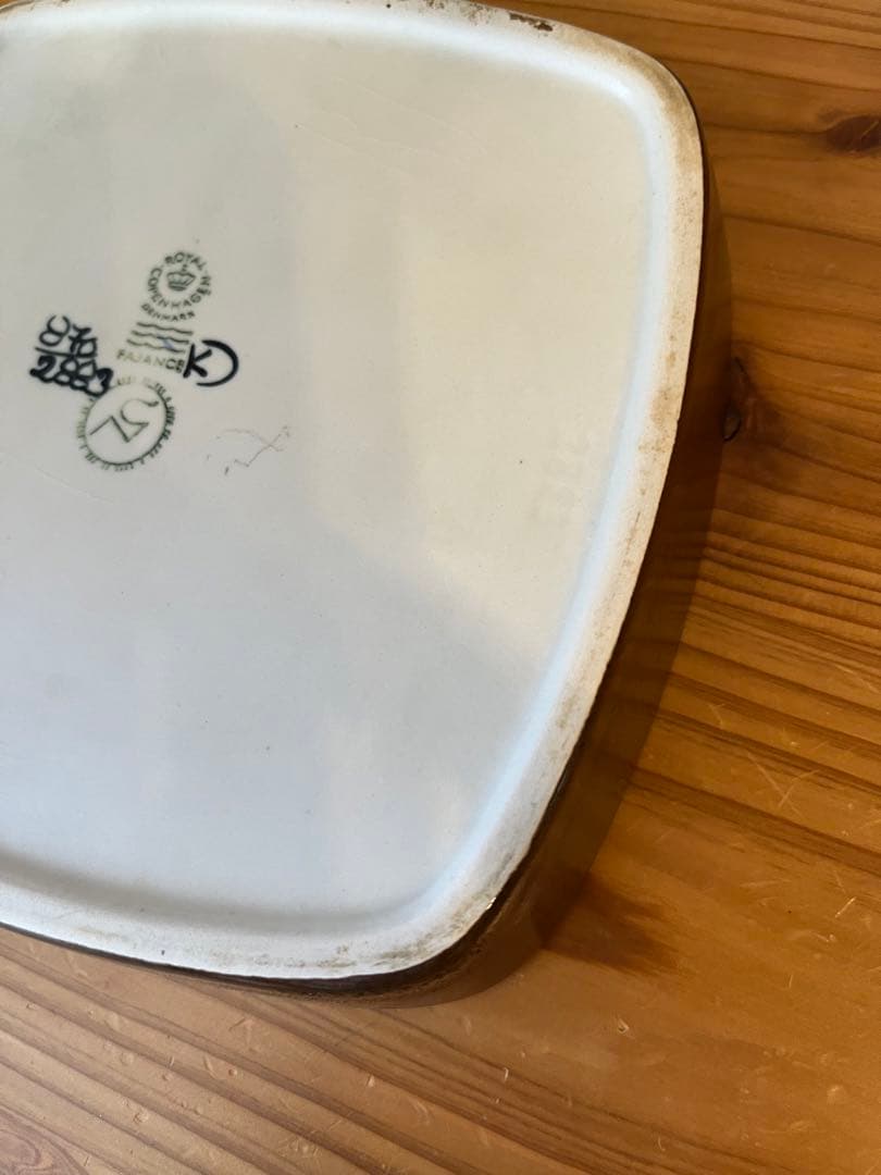 ロイヤルコペンハーゲン ヴィンテージ BACA バッカ スクエアプレート