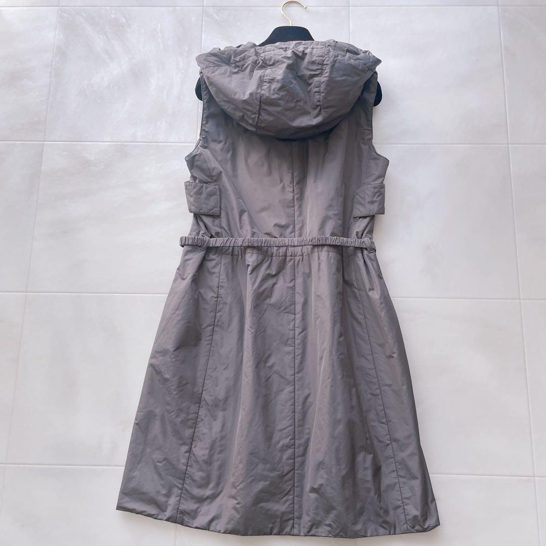 美品✨マックスマーラ ロングジレ フード 着脱可能 ベルト付き 42 XL