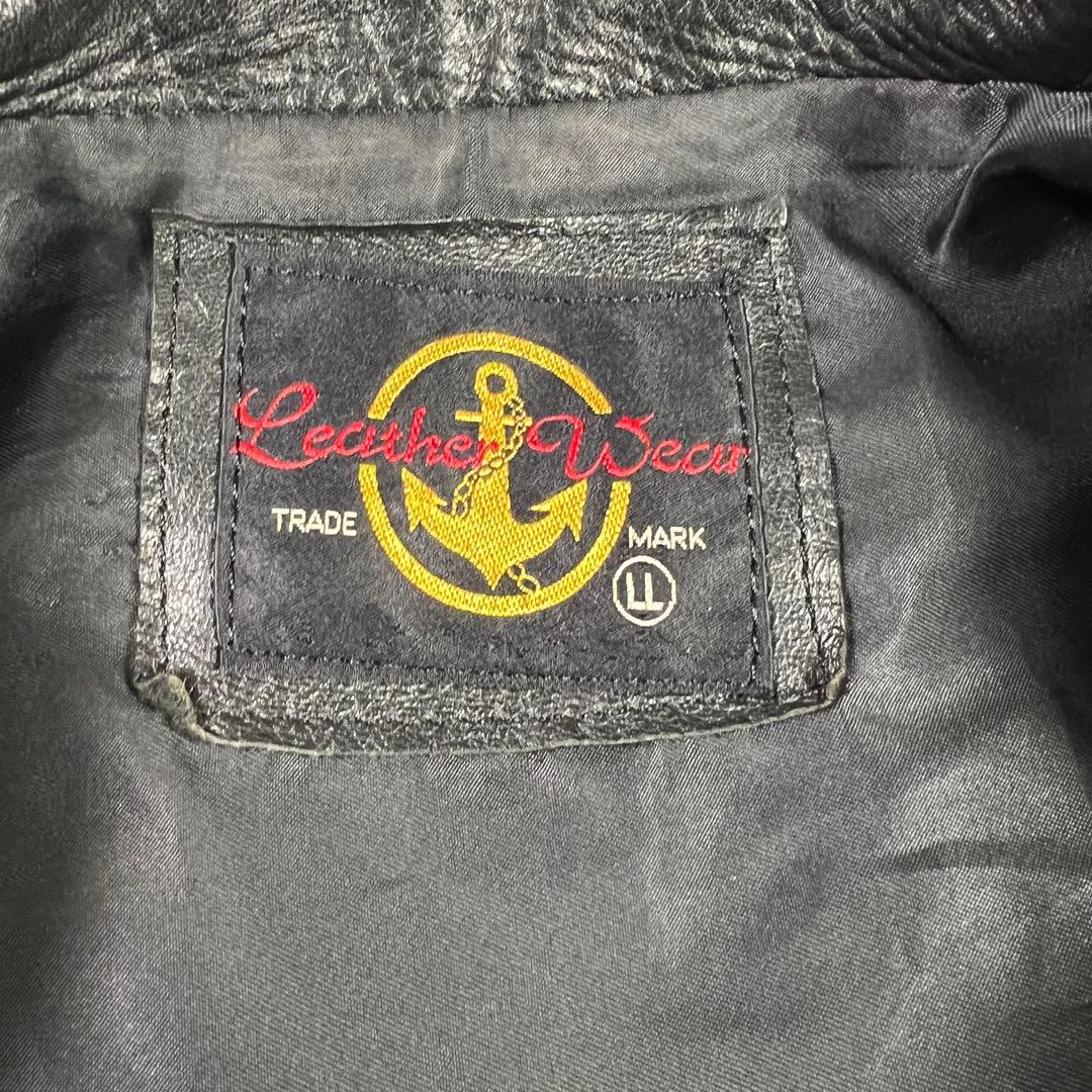 Leather Wear ダブルライダース 2way ベスト 牛革 本革 XL