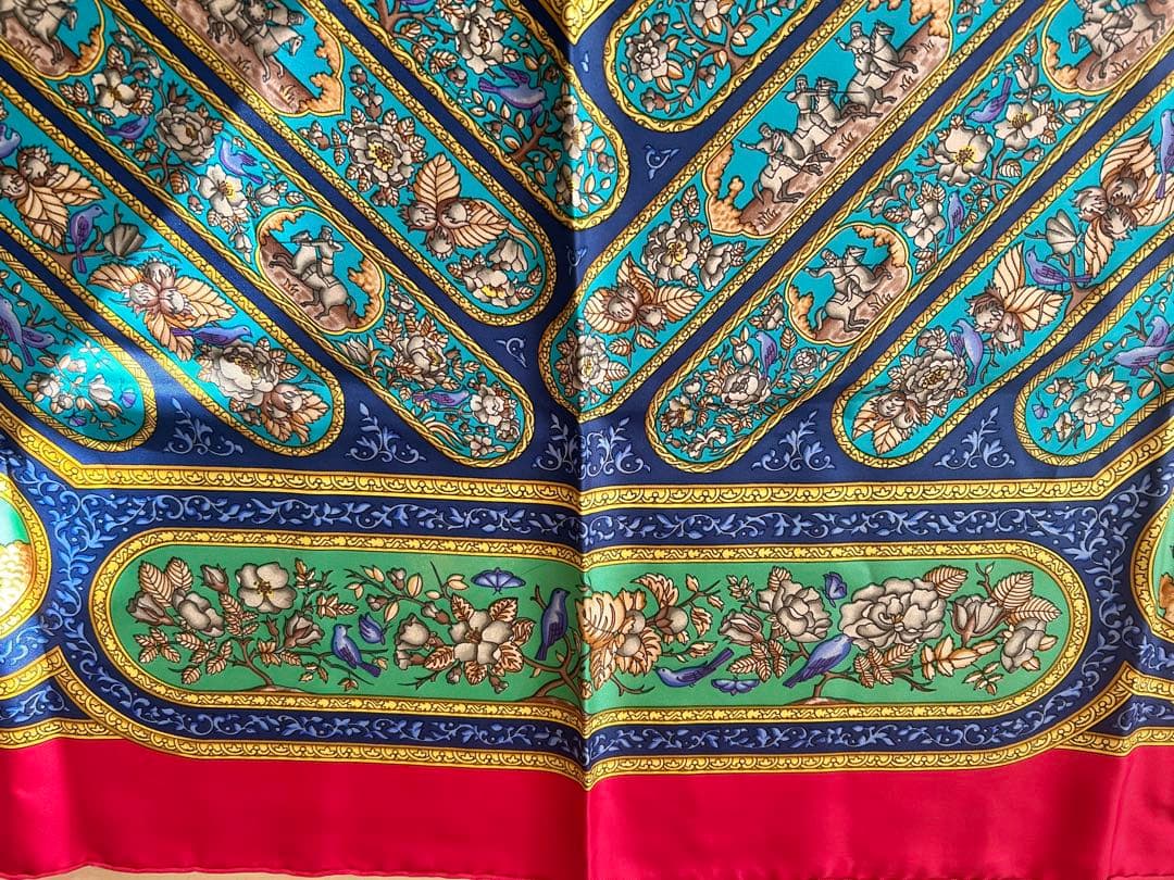 【HERMES】【QALAMDAN】エルメス『カレ90 カラムダン』 スカーフ