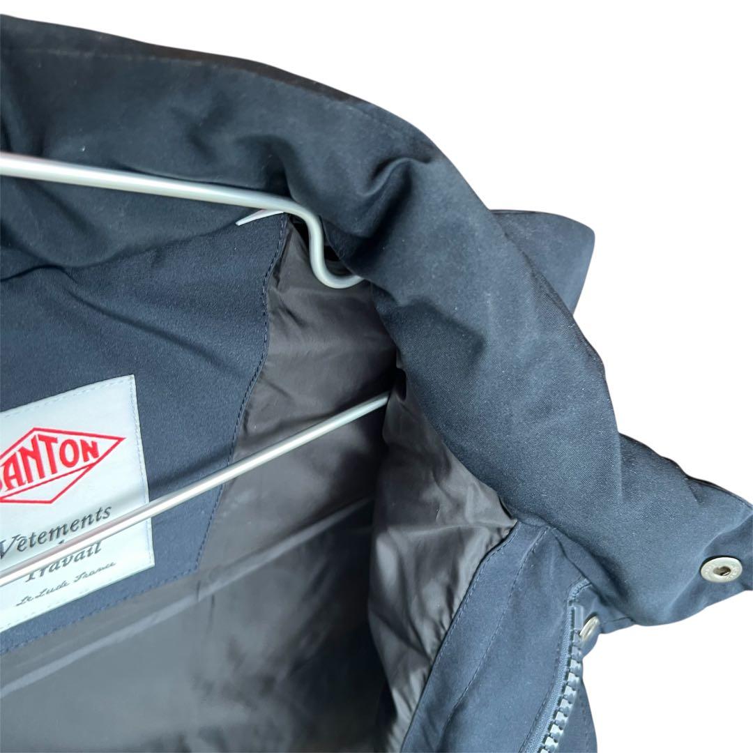 DANTON ダントン フード着脱可 2WAY ベストジャケット ネイビー 38