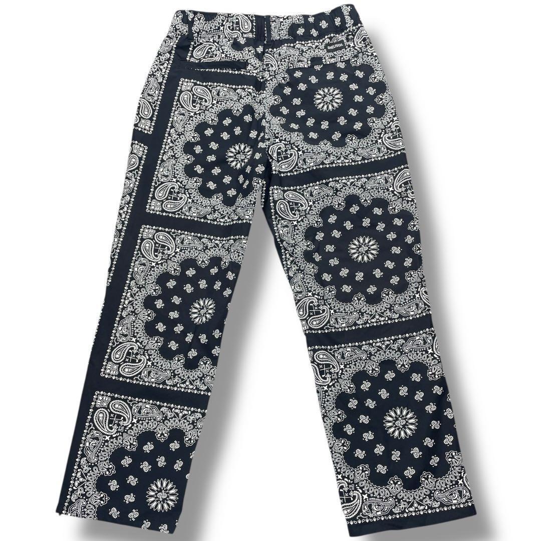 【美品】#FR2 GOLF ペイズリー柄ストレッチナイロンパンツ ＸＬサイズ