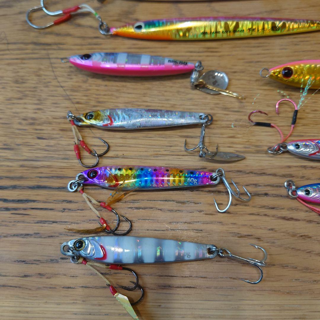 【ケース付き】メタルジグ 60g 80g 100g 10個セット