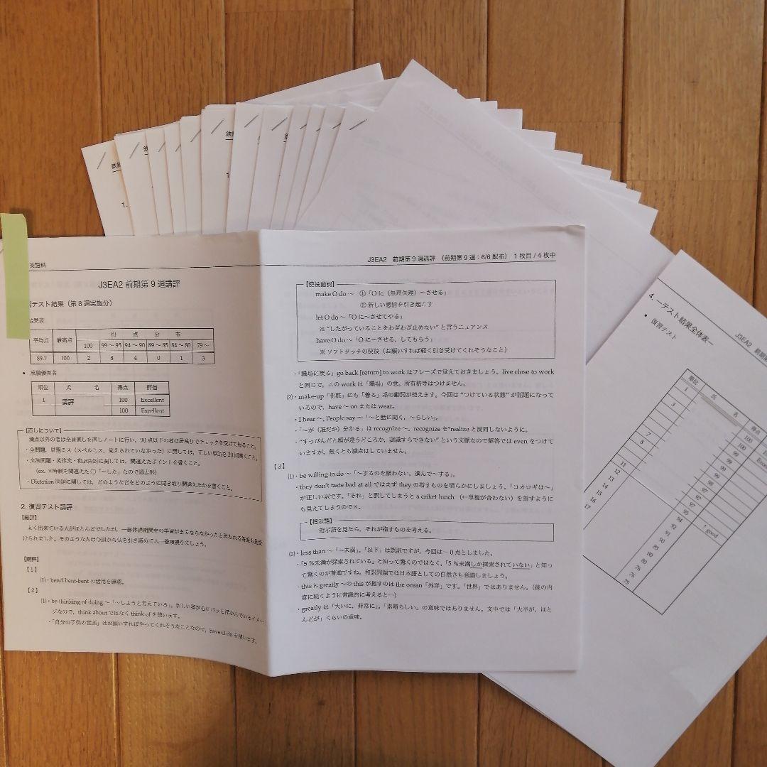 鉄緑会 中3英語 前期 上位クラス 教材セット 2020年度版