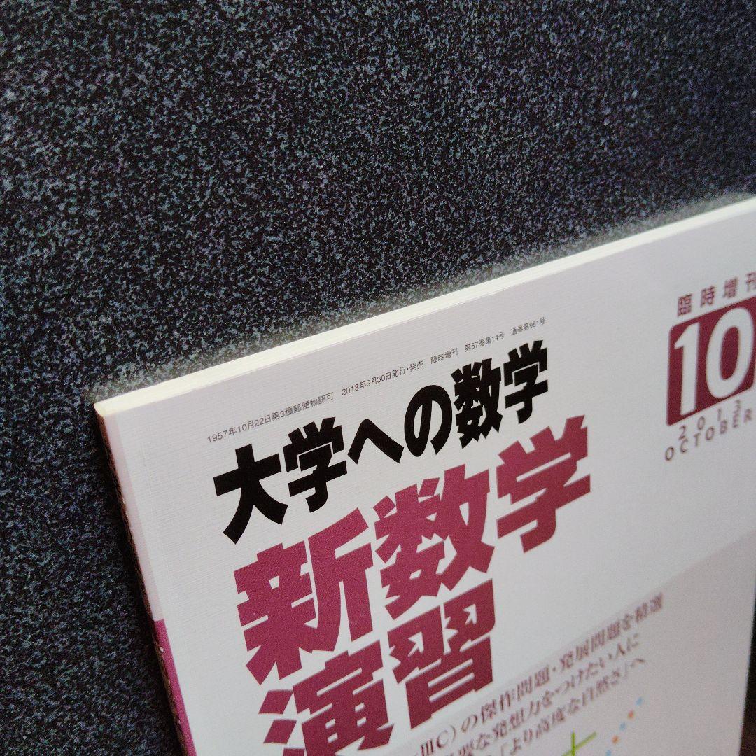 旧版　レア　大学への数学 新数学演習 2013年　東京出版　大学受験　大学入試