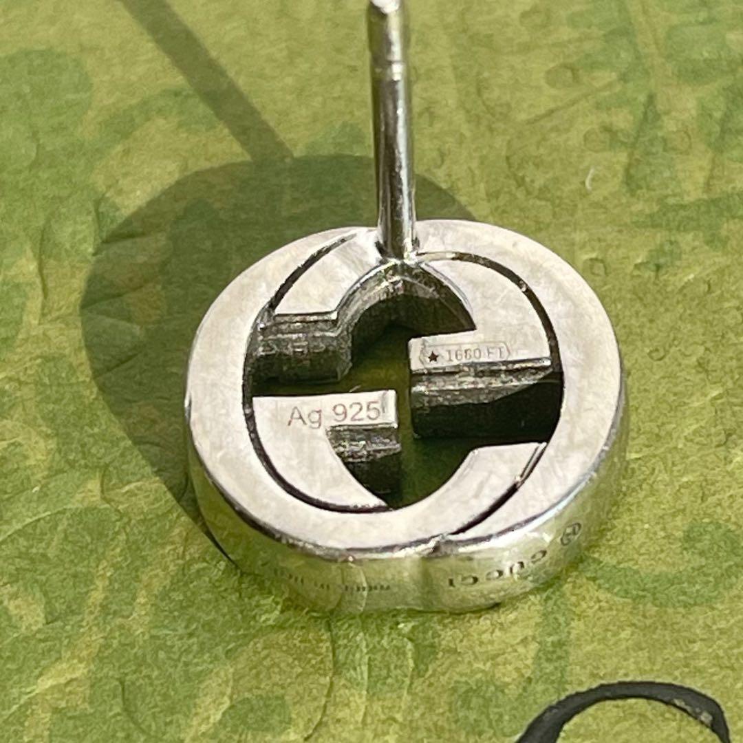 GUCCI インターロッキング ピアス 片耳のみ GGピアス ダブルG 付属品