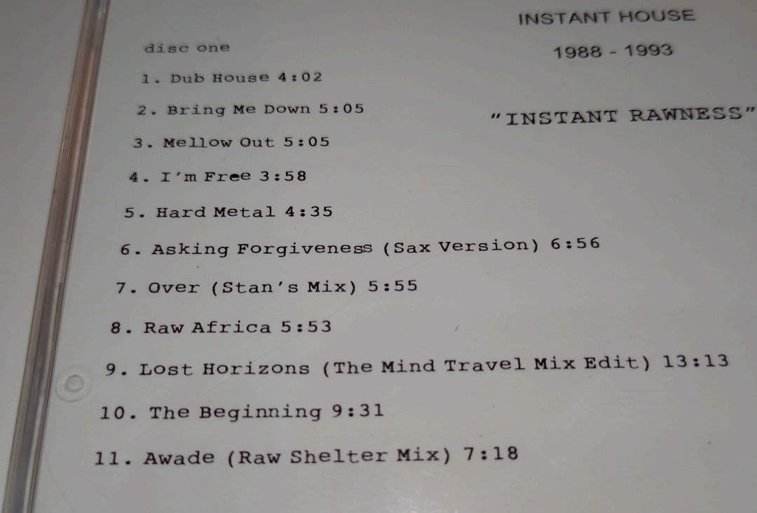 洋楽 INSTANT HOUSE 1988-1993 JOE CLAUSSELL