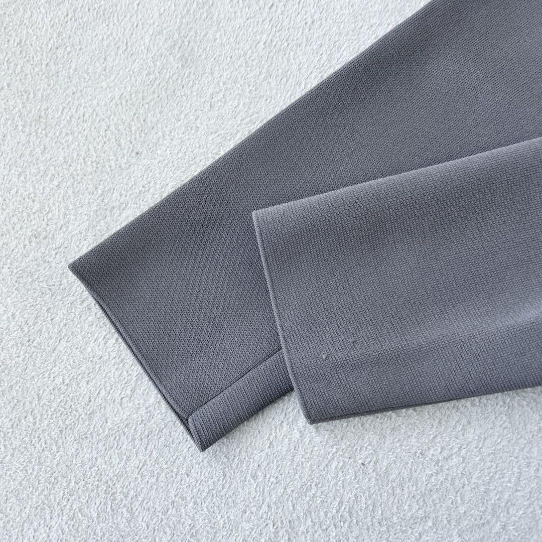 極美品✨エポカ　エミラーノミラノリブニットコート　カシュクール　グレー　40