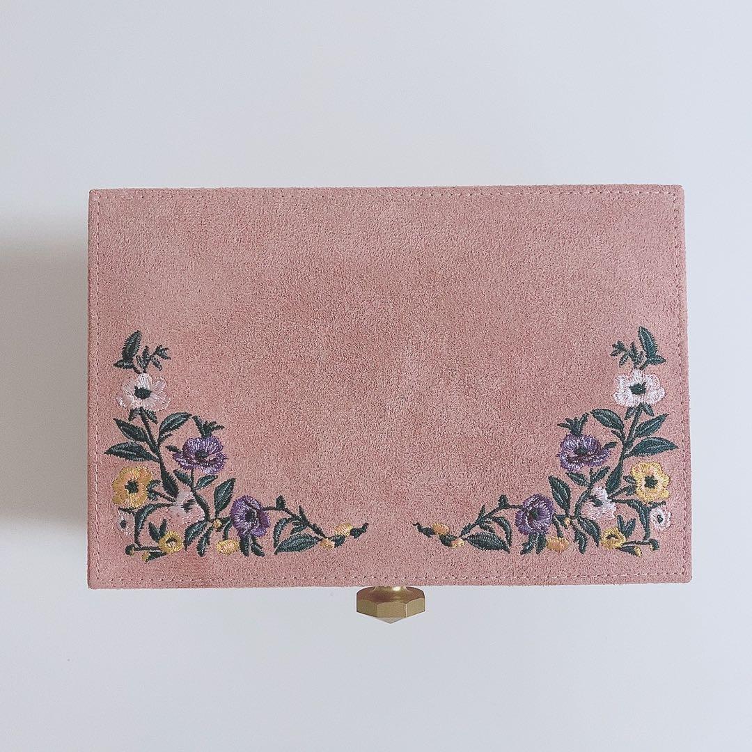 Francfranc 刺繍 ジュエリーBOX