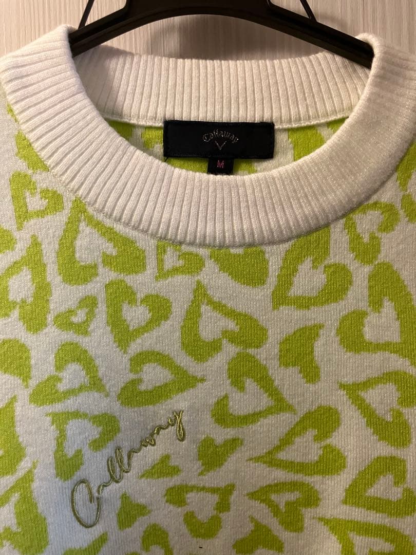 Callaway キャロウェイ セーター レオパードジャカードクルーネックニット