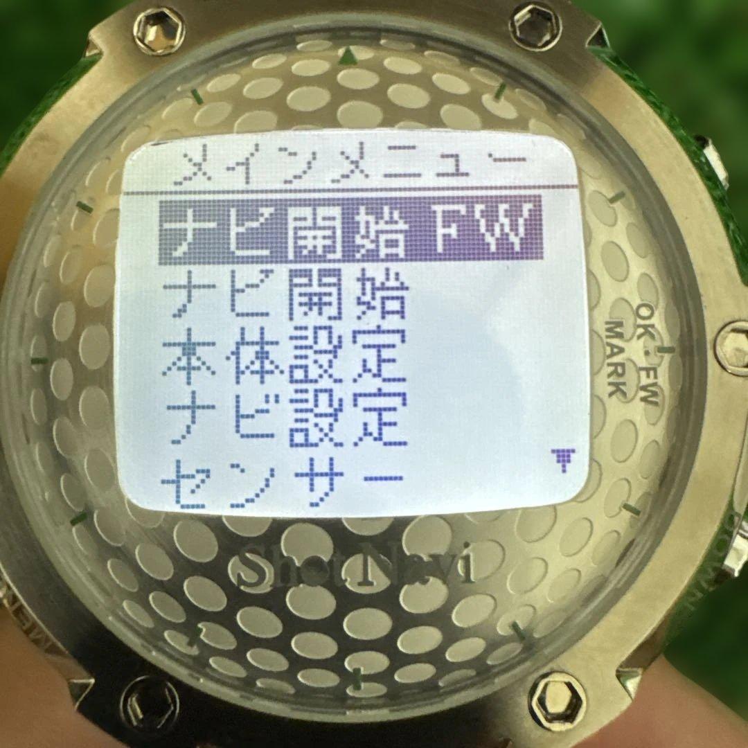 【動作確認済】ショットナビ W1-FW 腕時計型GPSゴルフナビ ホワイト