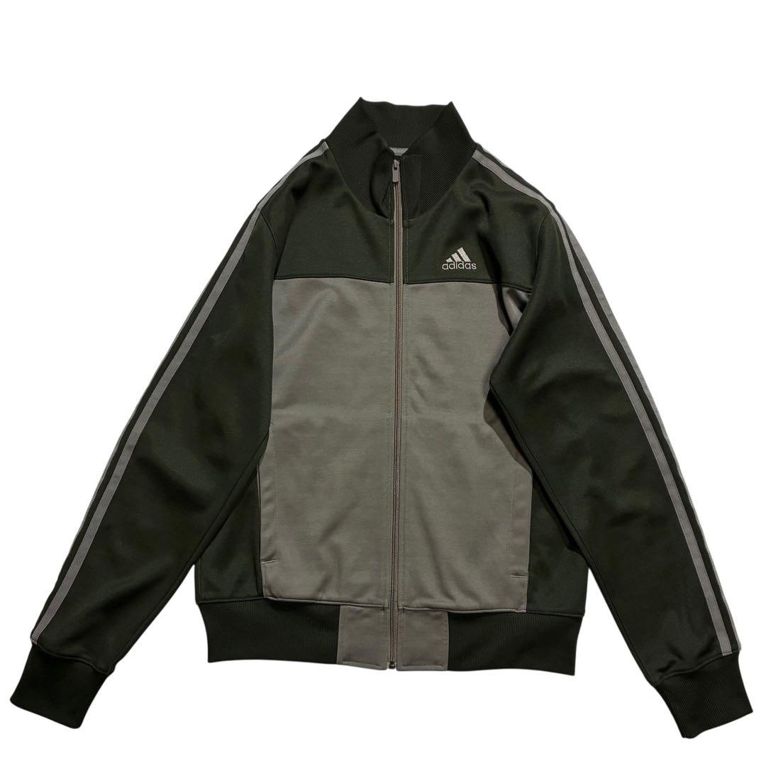 Adidas ジャージ セットアップ M カーキ グレー 上下 オリーブ