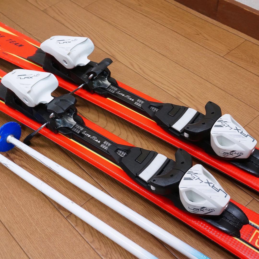 メンテ済 127cm 靴23cm HEAD カービングスキーセット (130