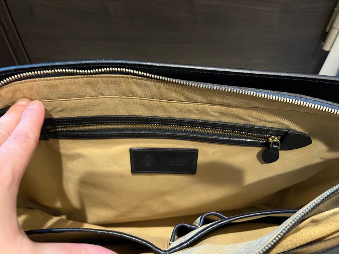 ganzo　ガンゾ　ブライドルレザートート　ネイビー