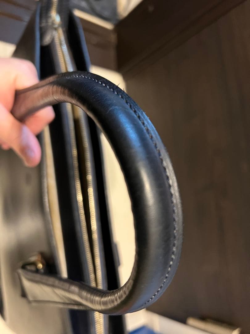 ganzo　ガンゾ　ブライドルレザートート　ネイビー