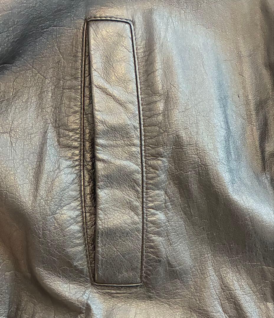 【希少・緑タグ】80s OLD UNIQLO オールドユニクロ レザージャケット