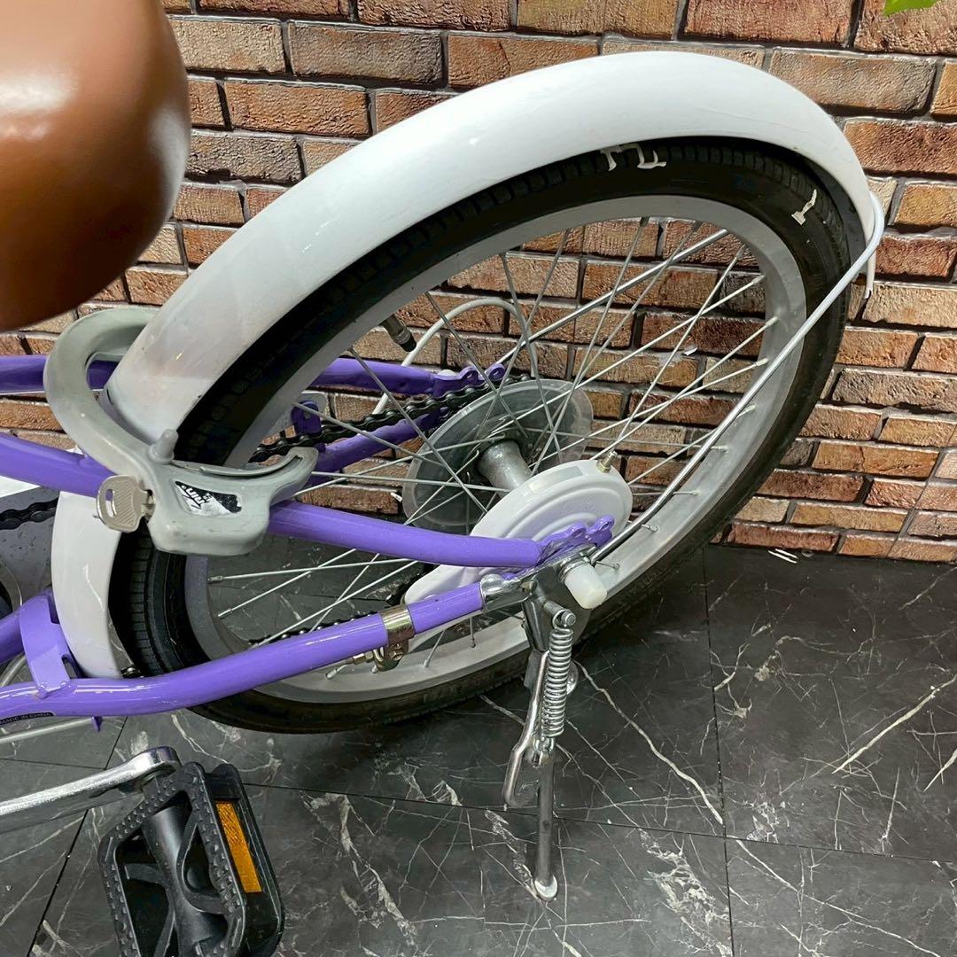 【133】子供用自転車 子供車 GIRLS LABO パープル 20インチ