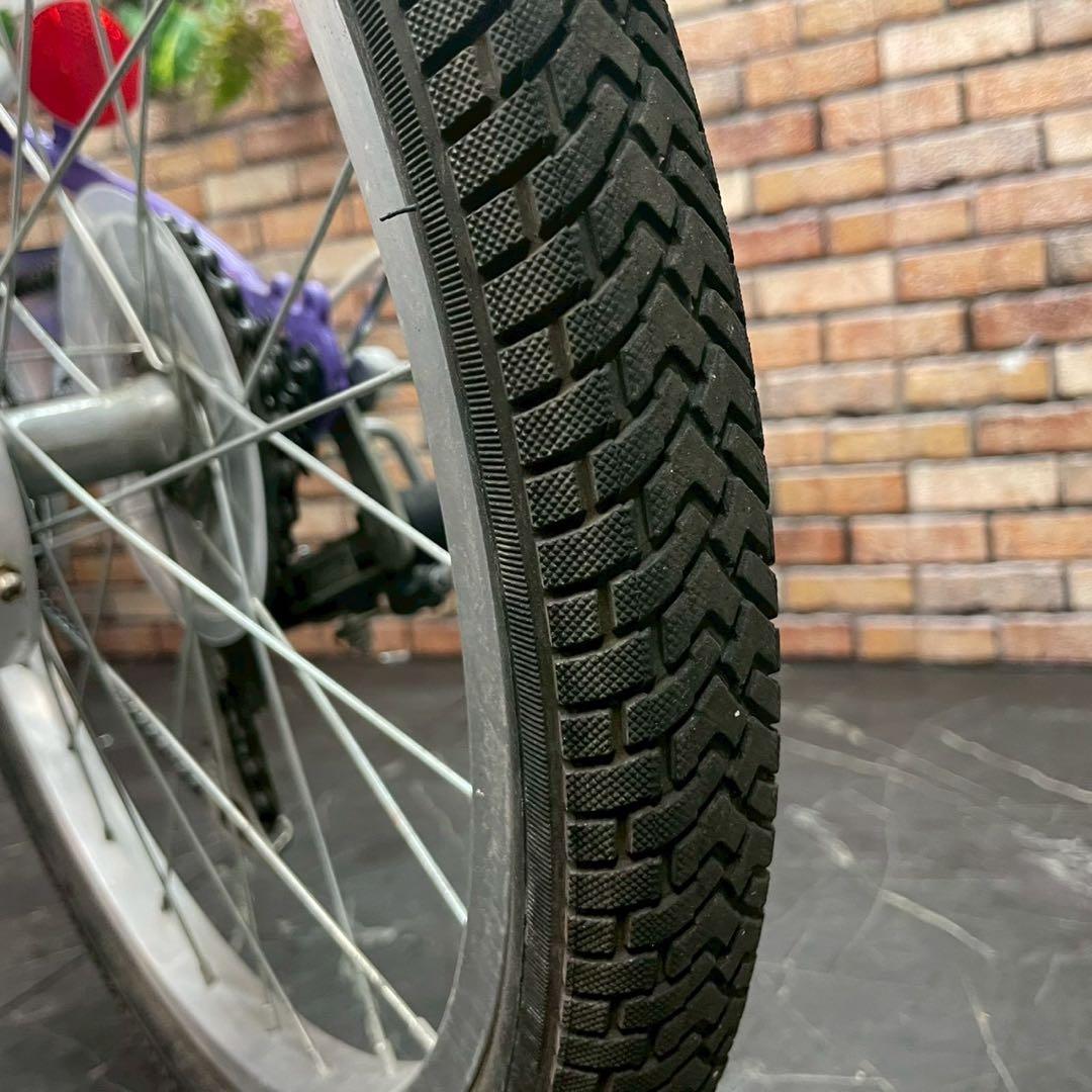 【133】子供用自転車 子供車 GIRLS LABO パープル 20インチ