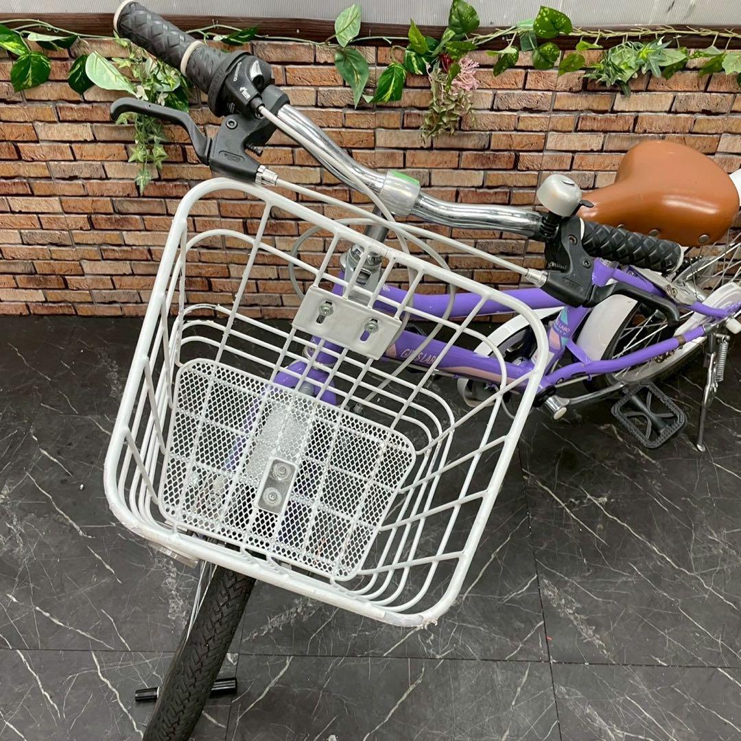 【133】子供用自転車 子供車 GIRLS LABO パープル 20インチ