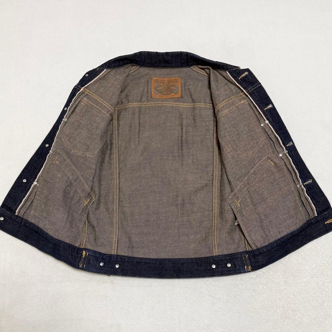 【美品】ケルト&コブラ デニムジャケット Gジャン インディゴ 濃紺 ブルゾン