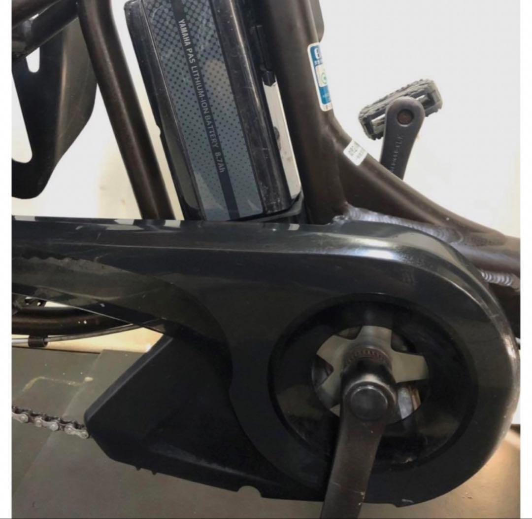 1年保証　ヤマハ　パスキッス　20インチ　子供乗せ　茶色　電動アシスト自転車