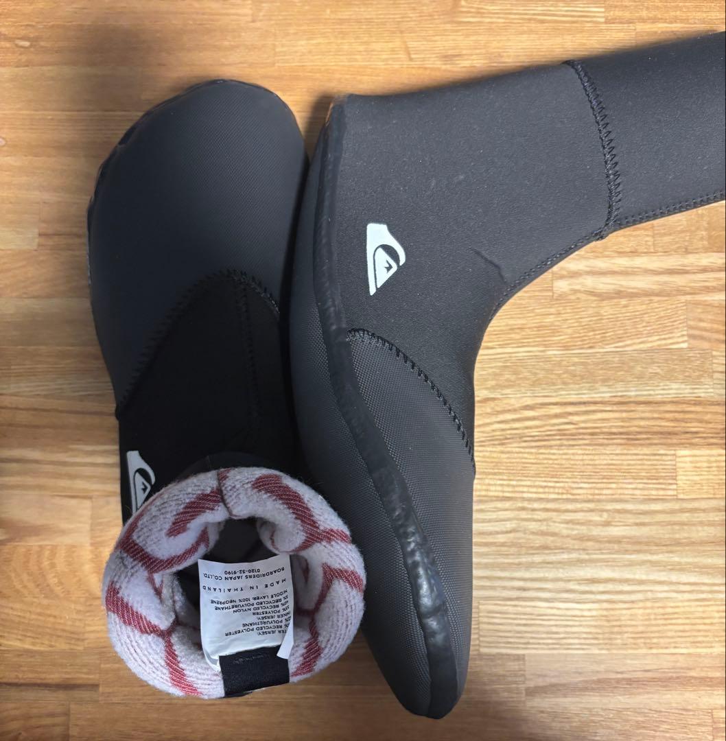 サーフィンブーツ　25センチ QUIKSILVER クイックシルバー 3mm
