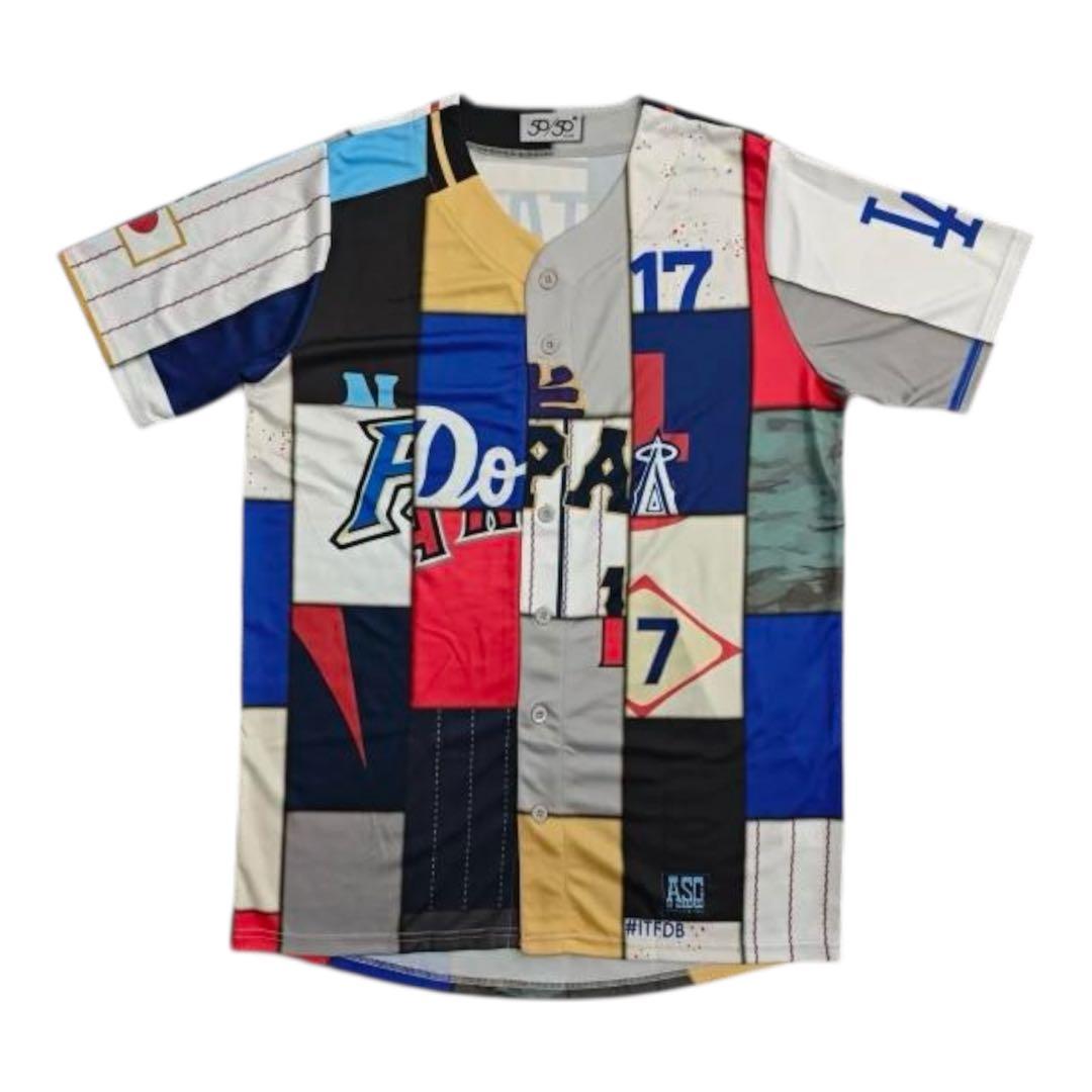 n*c様 非売品 大谷翔平 サインプリント歴代ミックスユニフォーム　ドジャースW