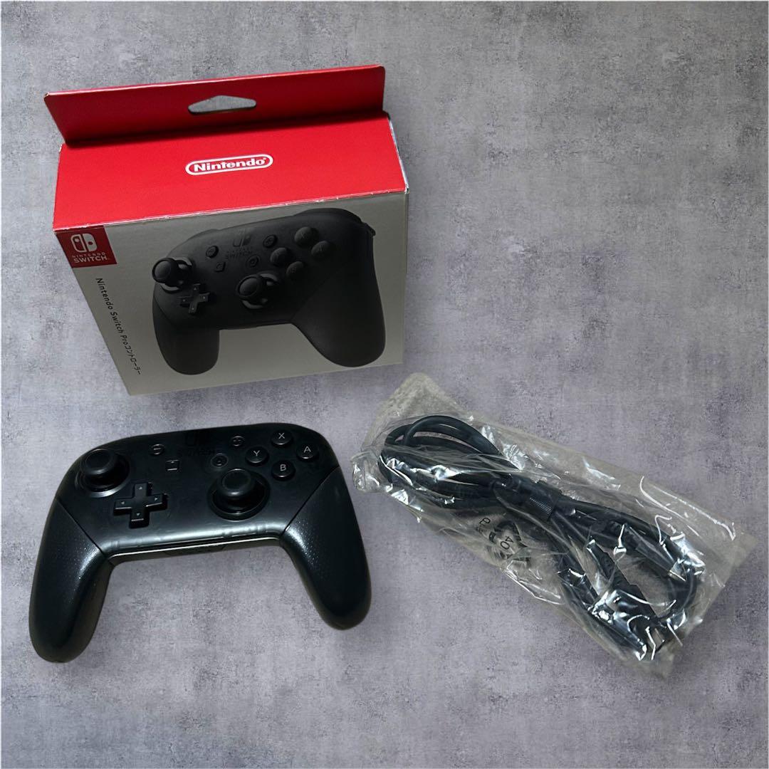 ニンテンドースイッチ　本体　純正プロコン　128GB SDカード　持ち運びケース