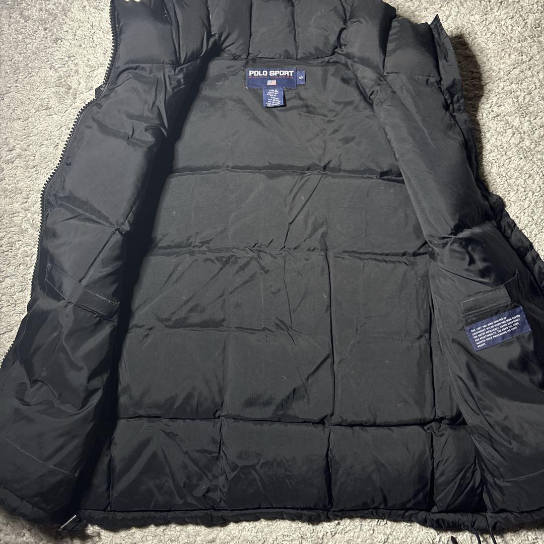ポロスポーツ　ラルフローレン　ダウンベスト　ワンポイントロゴ　ふかふか　肉厚