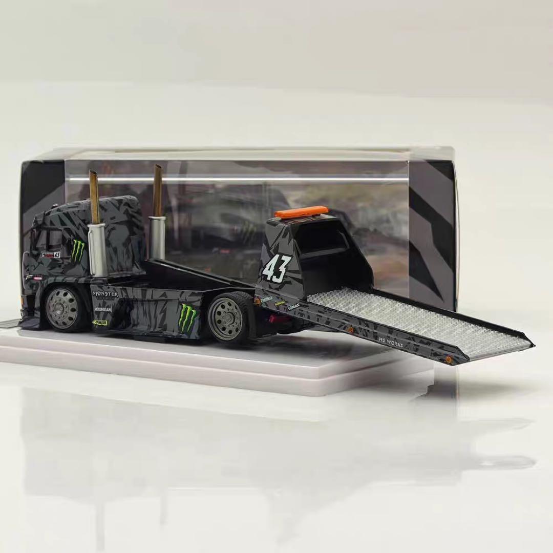 SW 1/64 KAMA フラットベッドトレーラー（Ken Block 43 号