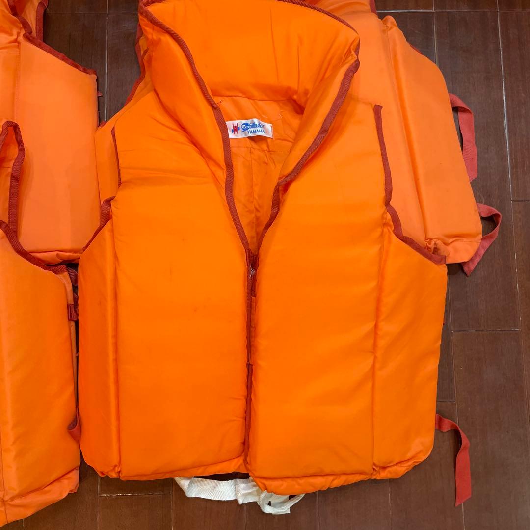 SHIMANO 　YAMAHA純正救命胴衣　ライフジャケット 4着セット