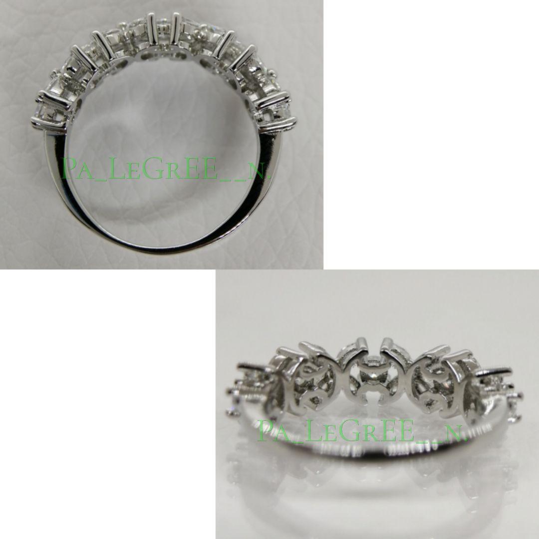 ppwz指輪レディース結婚指輪　婚約指輪　モアサナイト　ハーフエタニティリング