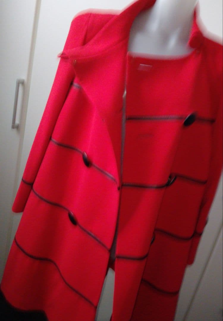 ★美品★VELLA★コート★赤★ヴィンテージ★