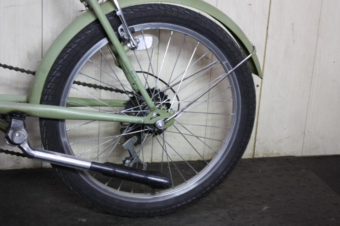 オリーブグリーン ミニベロ 自転車