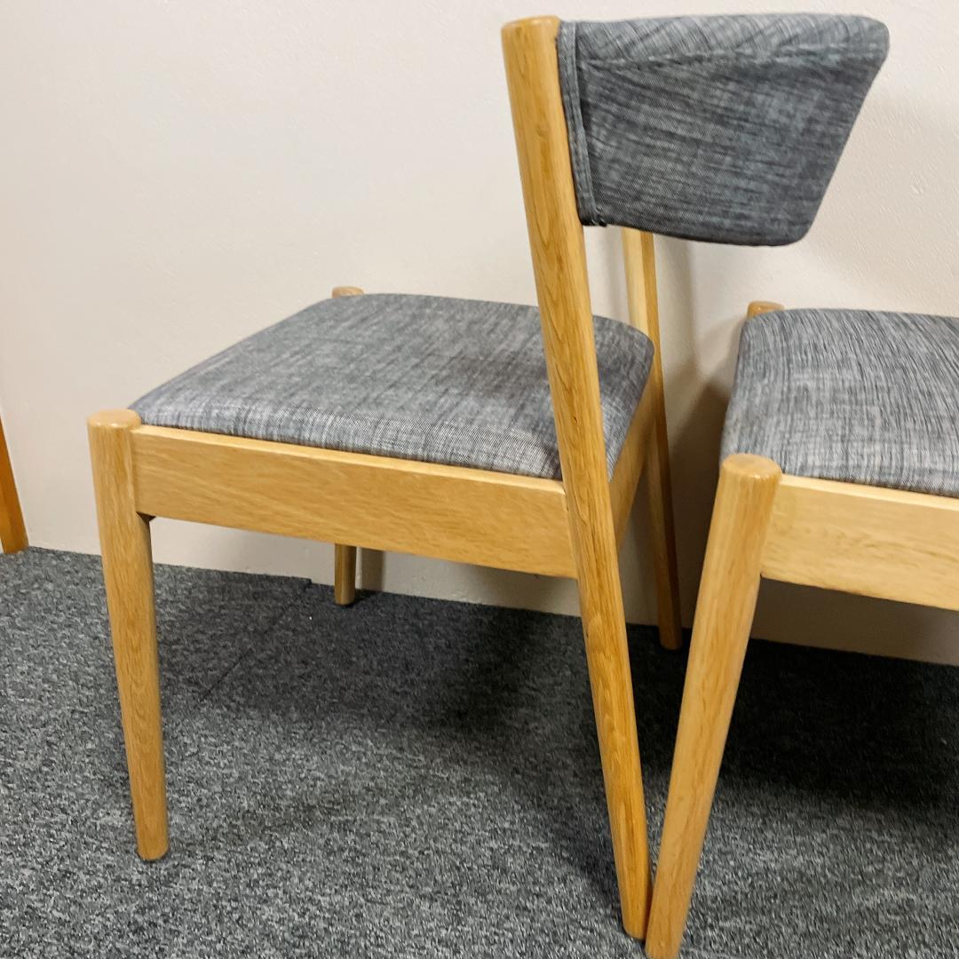 LOWYA 北欧風 ダイニングチェア 2脚セット　オーク製