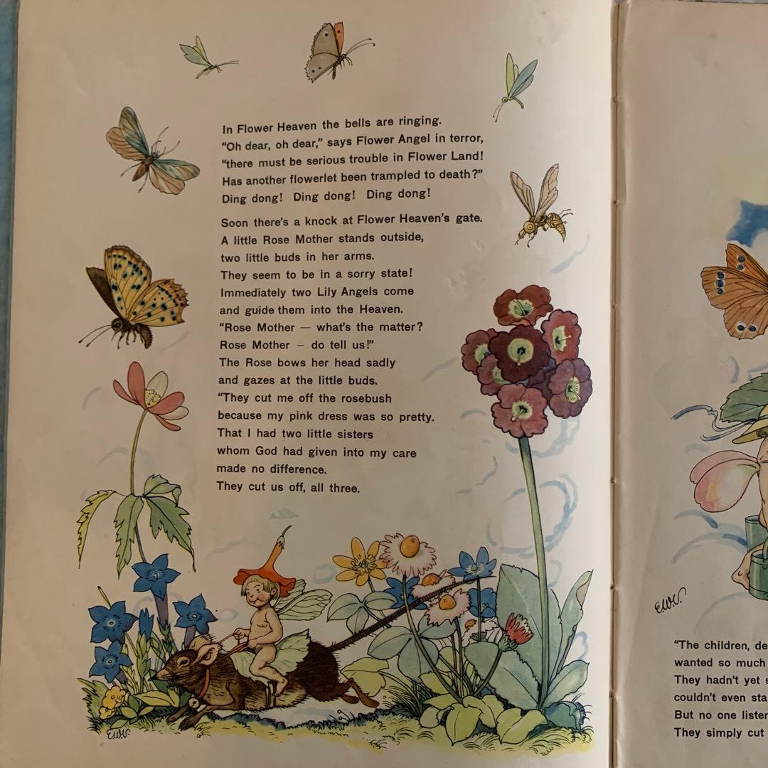 1930年アンティーク可憐な挿絵の絵本　洋書　古書　児童書ジャンクジャーナルにも