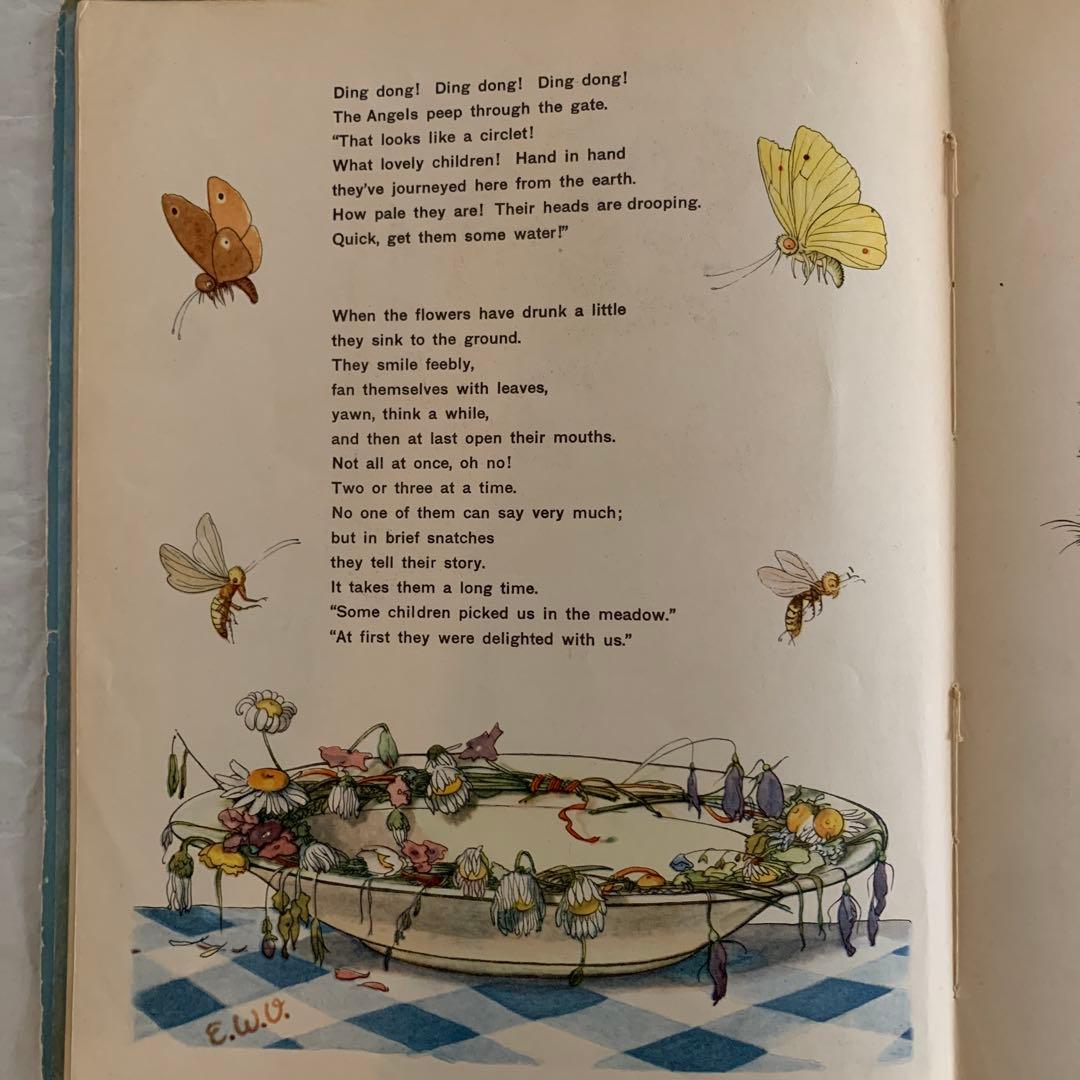 1930年アンティーク可憐な挿絵の絵本　洋書　古書　児童書ジャンクジャーナルにも