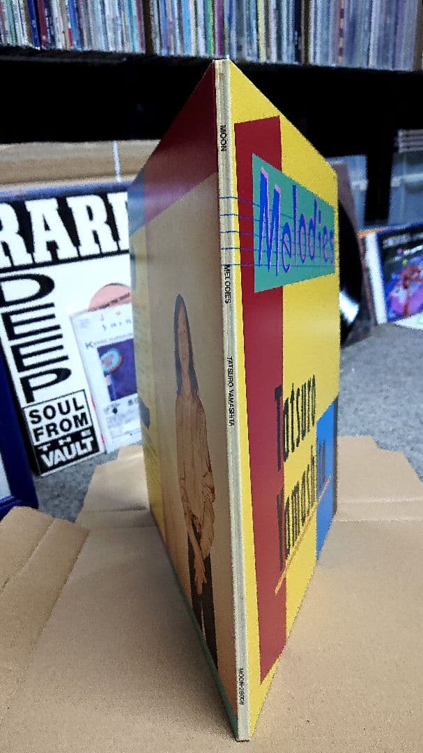 【稀少】山下達郎　メロディーズ　LP　鈴木英人　イラスト帯付き