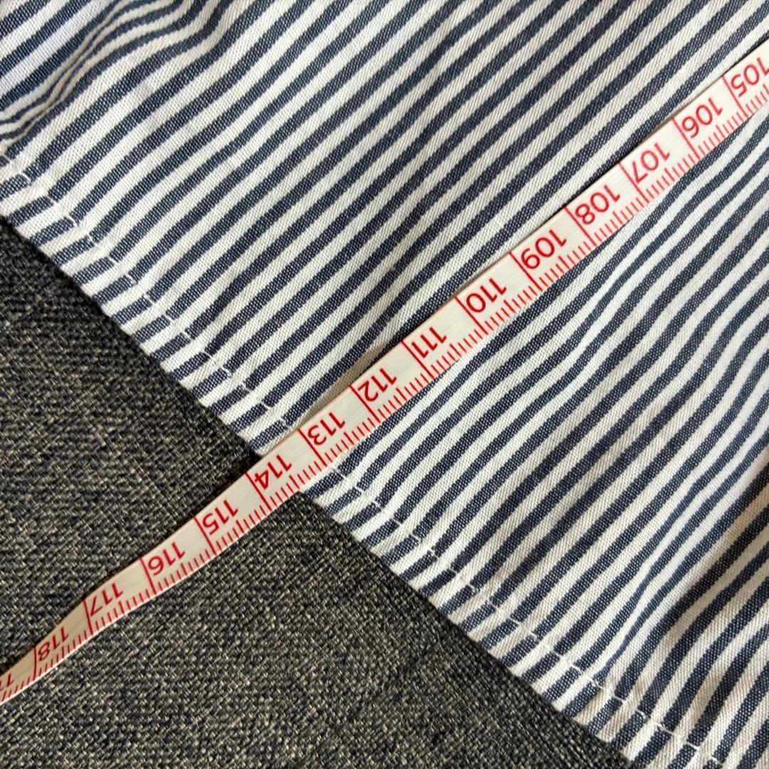 【美品】BEARDSLEY 先染めギャザーワンピース ストライプ　サイズ：0