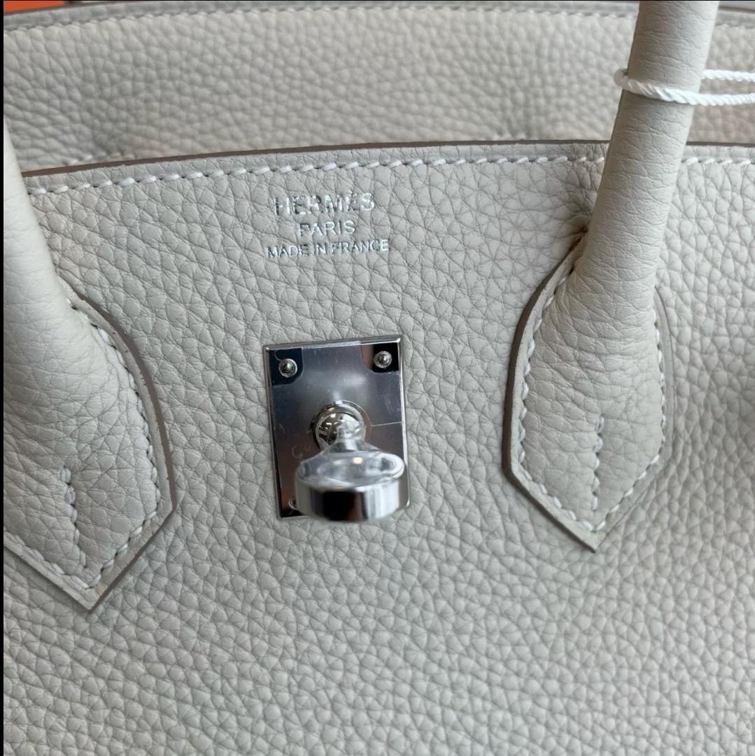 バーキン 25 ハンドバッグ シルバー金具