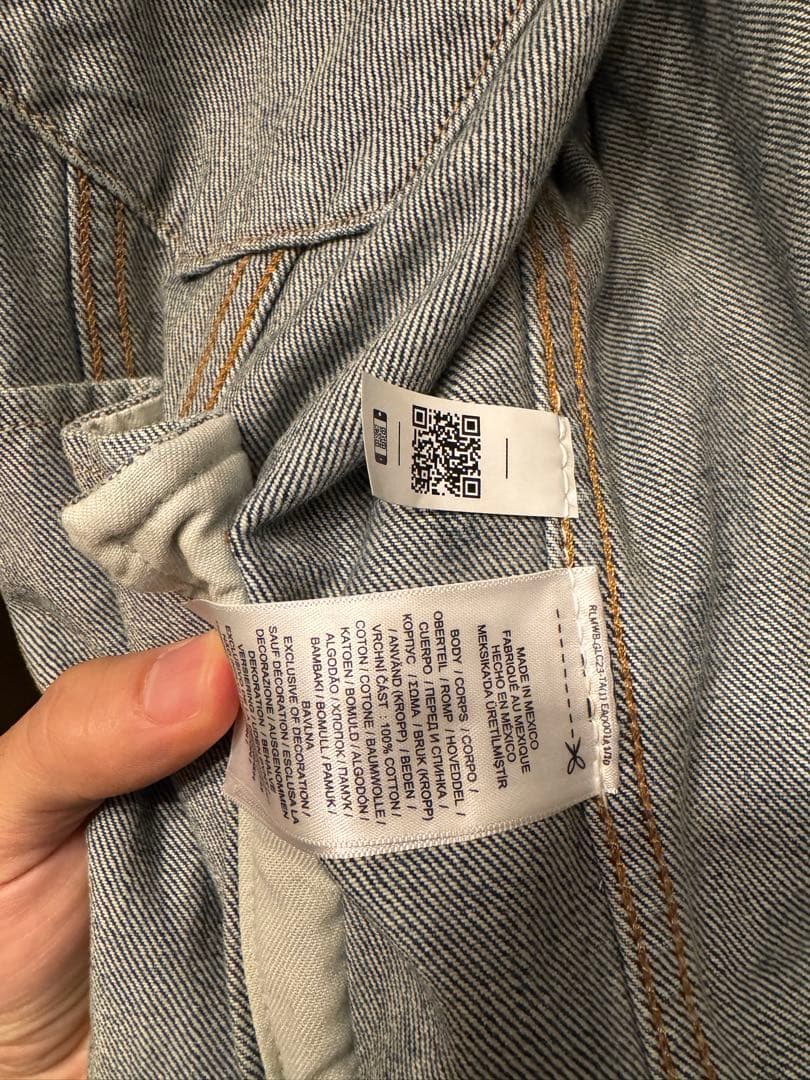 ラルフローレン　ペイントデニムジャケット　Sサイズ