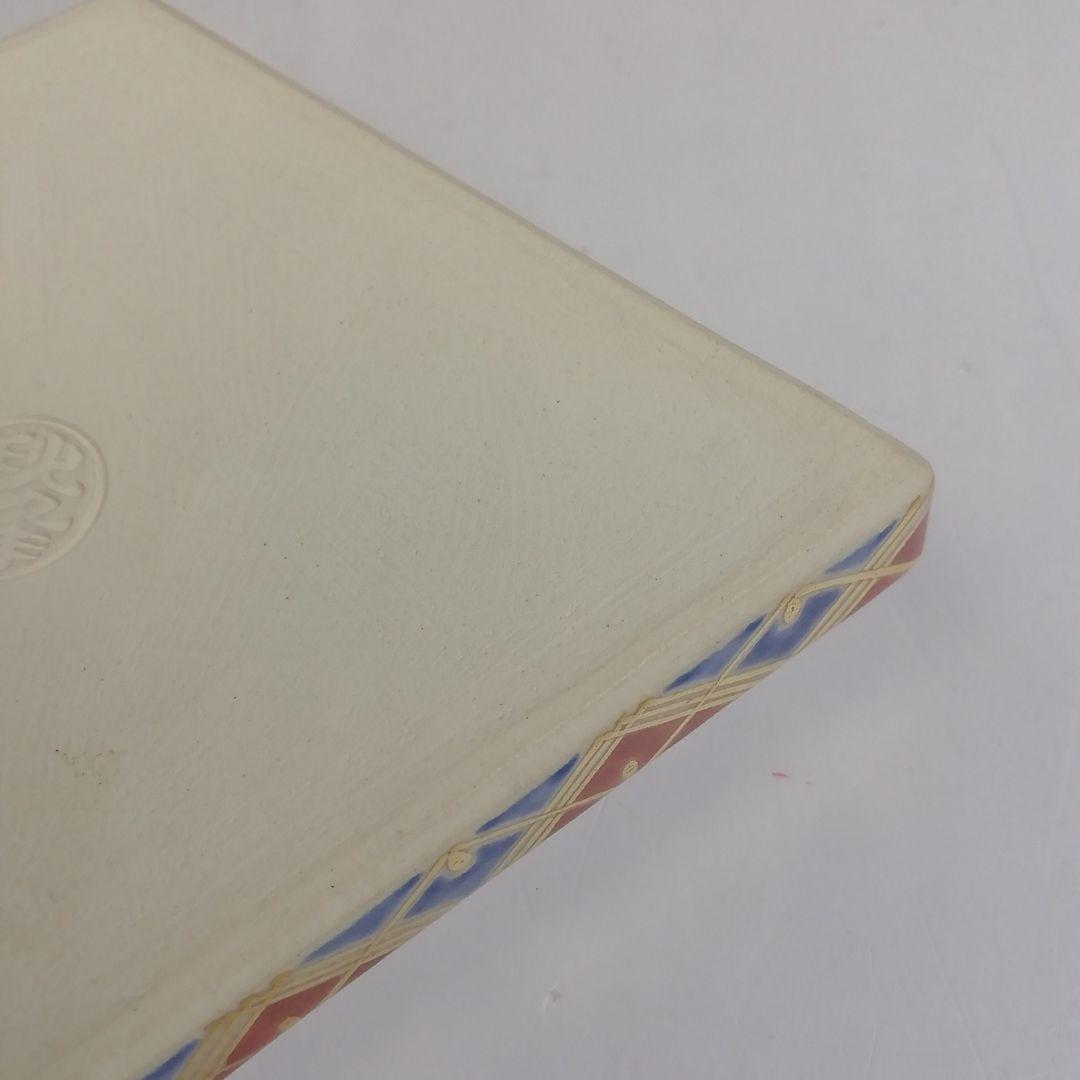 Ｔ９００　香合　『仁清　菱柳桜絵』『中村秋峰 造』　共箱　茶道具