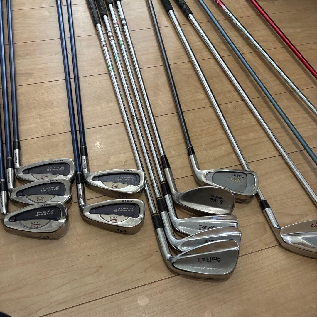 ゴルフまとめて　17本セット　AKIRA ゴルフバックセット