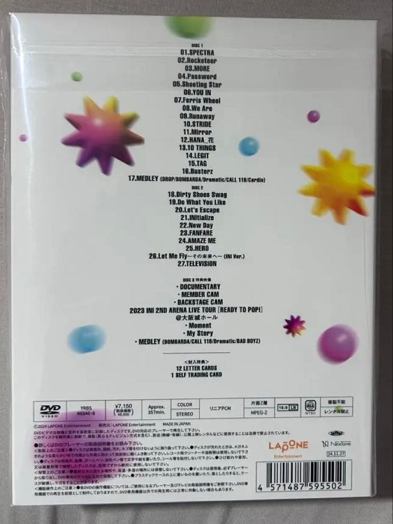 【ポスカ付】初回盤＆通常盤INI RTP DVDセット