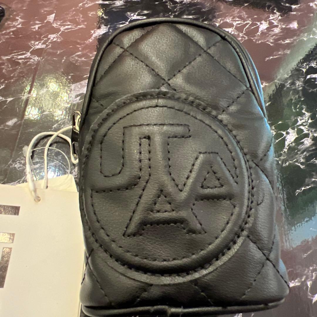 M*様 UTAA ブラック キルティングポーチ