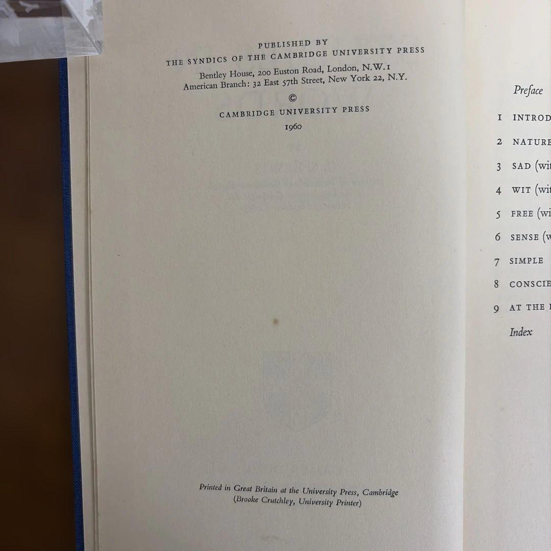 Cambridge Studies in Words Book　ハードカバー