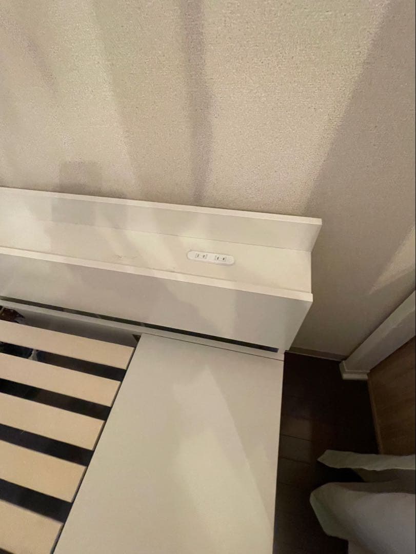 シングルベッドフレーム 下部収納付き