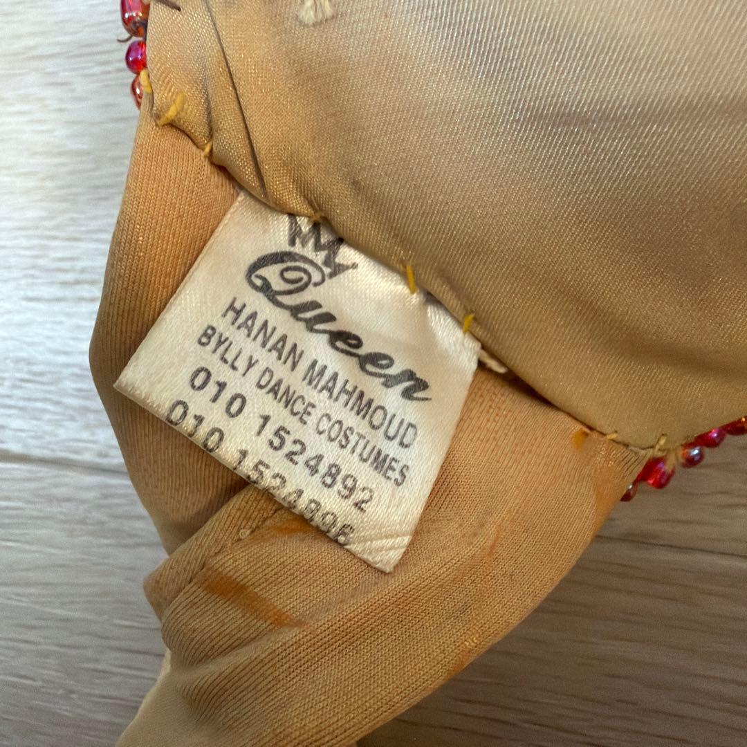 ベリーダンス セットアップ ビーズ刺繍付き　衣装　Queen エジプト製