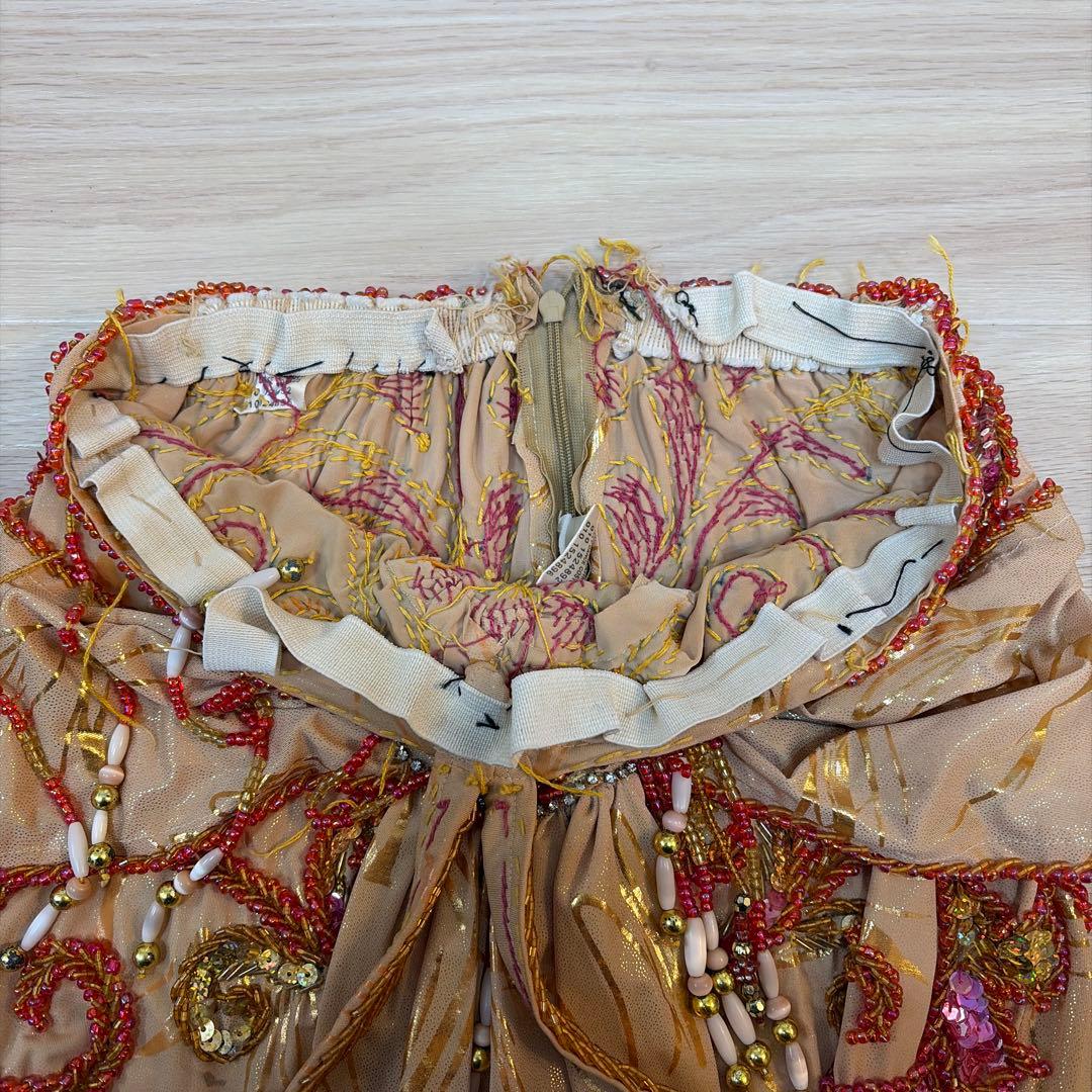 ベリーダンス セットアップ ビーズ刺繍付き　衣装　Queen エジプト製